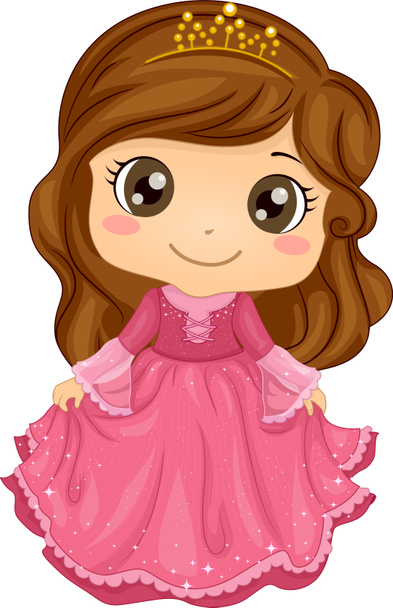 lány visel egy hercegnő ruha - Fotó, kép