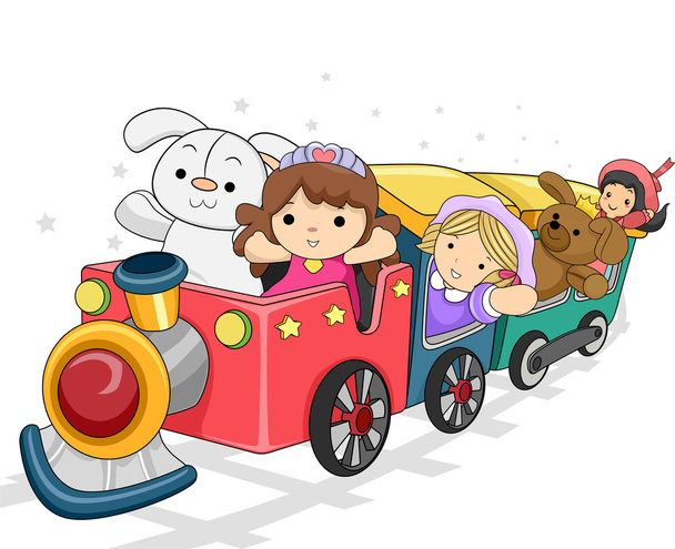 speelgoed trein - Foto, afbeelding