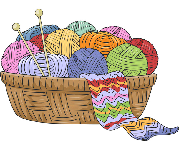 Panier à tricoter
 - Photo, image
