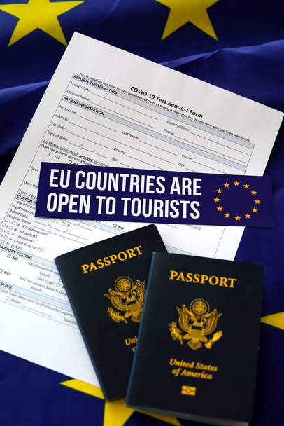 Los países de la UE están abiertos al turismo estadounidense - Foto, Imagen