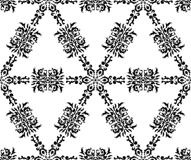Geometric pattern with ornament.  - Vektör, Görsel