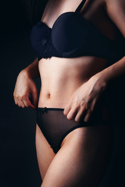 woman sexy posing in lingerie - Фото, изображение