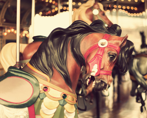 Vintage Carousel Horse - 写真・画像