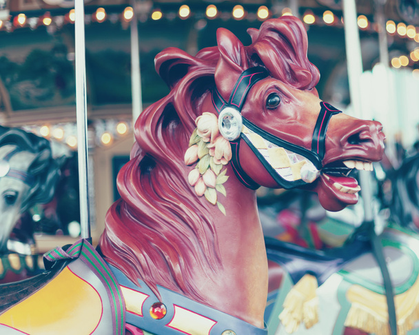 Vintage Carousel Horse - Foto, Imagem