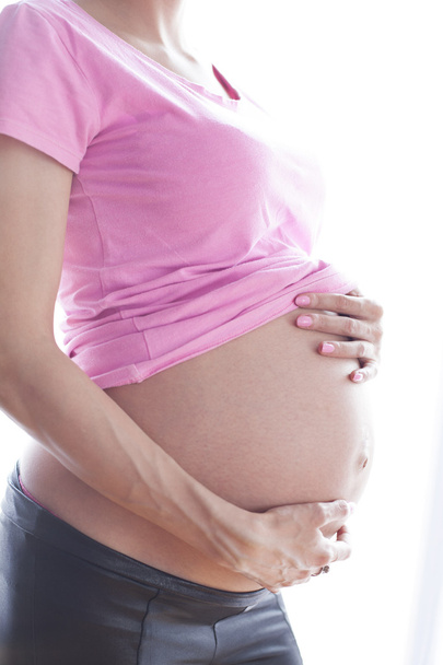 pregnancy women, silhouette - Foto, afbeelding