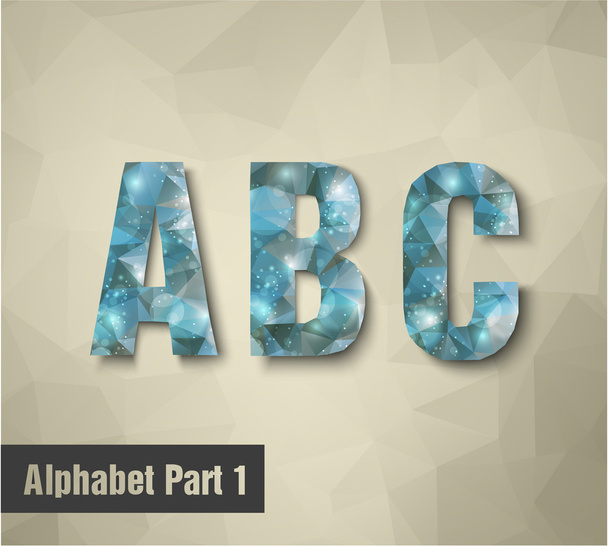 A B C Alphabet letters - Vektor, Bild
