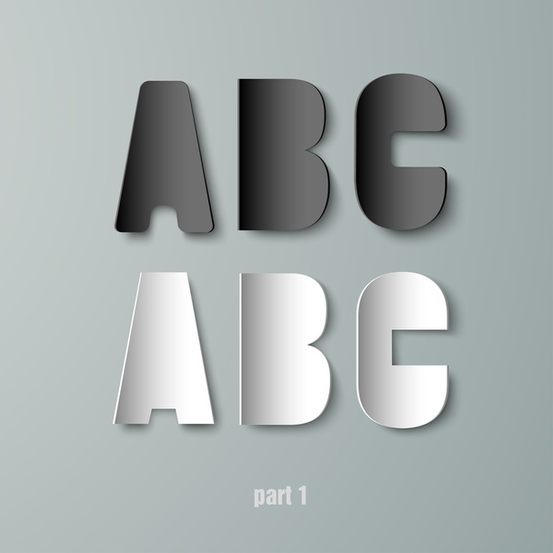 A B C Alphabet letters - Vektor, obrázek