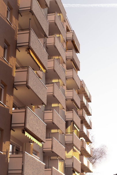 A new residential building with balconies - Zdjęcie, obraz