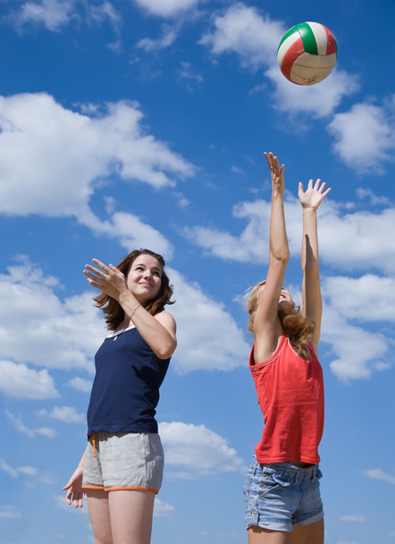 Girls playing volleyball - Photo, image