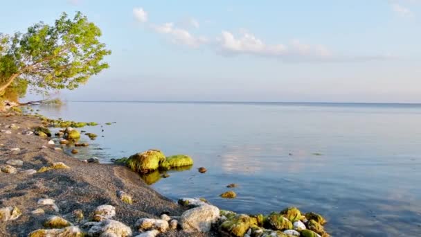 Panoramablick auf den wunderschönen Sewan-See in Armenien. Urlaub in Armenien. Berühmtes Reiseziel im Kaukasus - Filmmaterial, Video