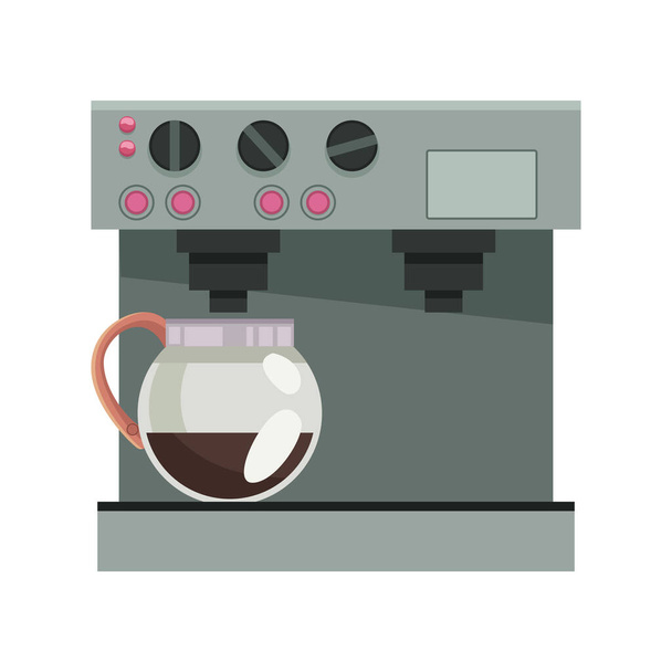 Kaffeemaschinen-Ausstattungsikone - Vektor, Bild