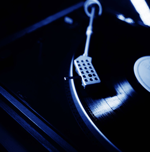 Record player vintage music retro style seventies, eighties or sixties music album cover deign for dj. - Φωτογραφία, εικόνα
