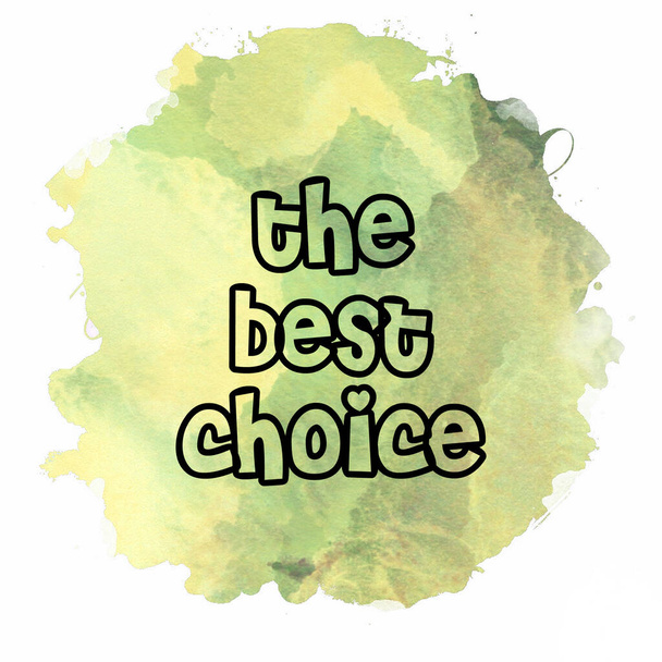 The best choice text on abstract colorful background - Photo, image