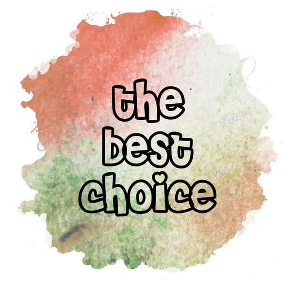 The best choice text on abstract colorful background - Φωτογραφία, εικόνα
