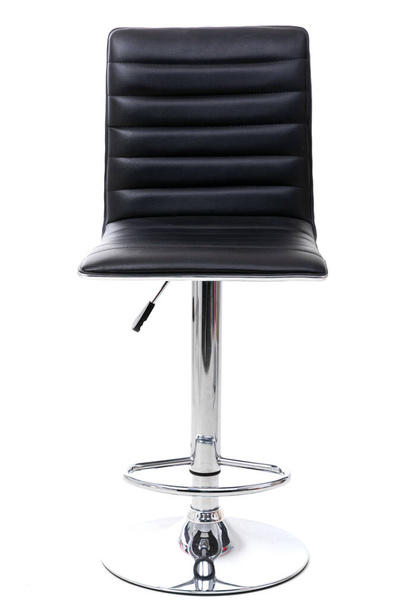 leather armchair with chrome base - Фото, зображення
