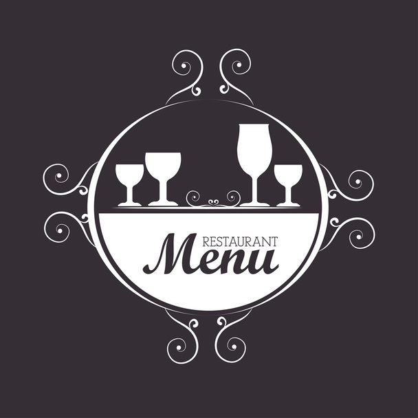 Restaurant design - Vector, imagen