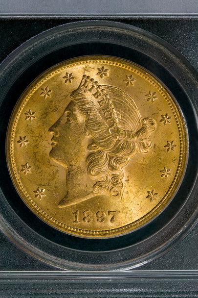 1897 United States Twenty Dollar Liberty Gold Coin - Photo, Image