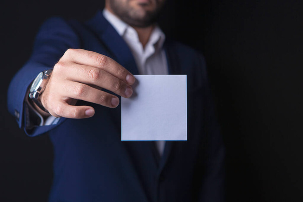 businessman holding a paper - Photo, Image