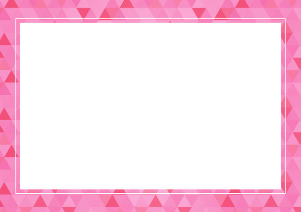 Polygon frame material with gentle shades of pastel colors - Vector, Image