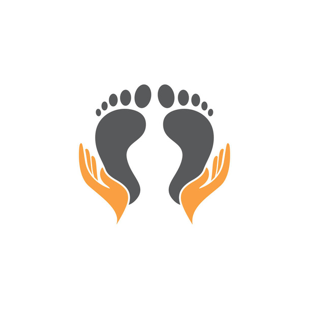 soins des pieds Logo Modèle vectoriel icône illustration design - Vecteur, image