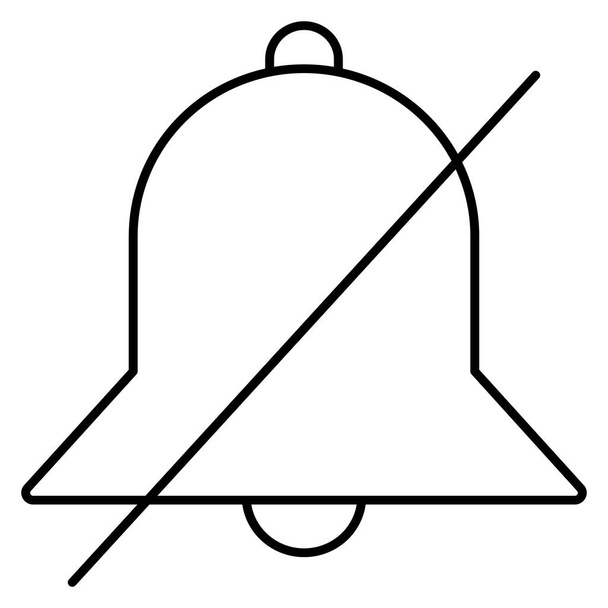 Anello muto Isolato icona vettoriale che può facilmente modificare o modificare - Vettoriali, immagini