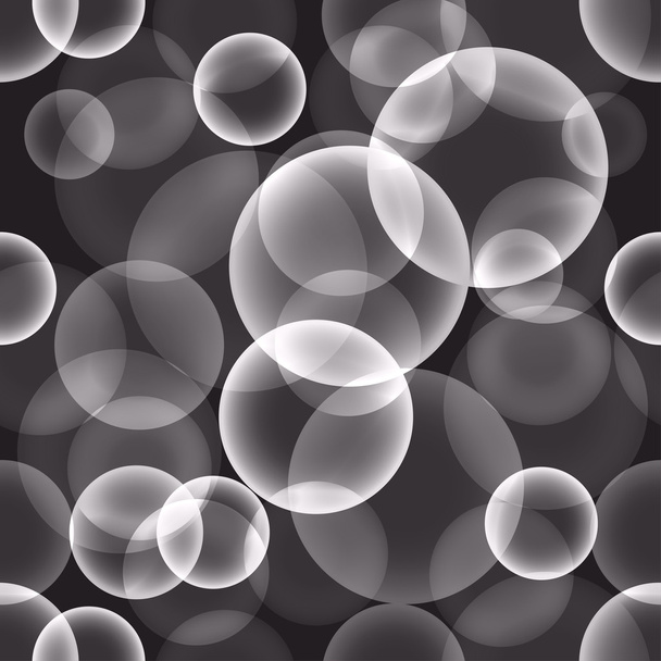 abstrakte monochrome nahtlose Muster Hintergrund mit Blasen Feind Verwendung im Design - Vektor, Bild