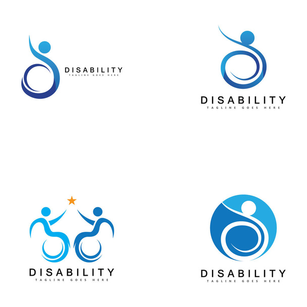 сучасні інваліди підтримують логотип
 - Вектор, зображення