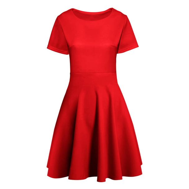 With these Front View Excellent Flare Dress Mockup In Prime Rose Color you dont have to wait for your brand or logo to be done. Simply add your graphic and it is ready - Photo, Image