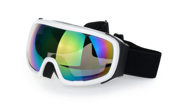 Лыжные очки изолированы на белом
 - Фото, изображение