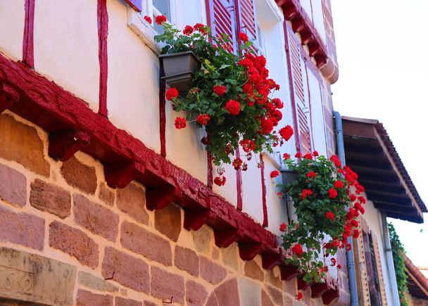 Het charmante dorpje Saint-Jean-Pied-de-Port in Frankrijk - Foto, afbeelding