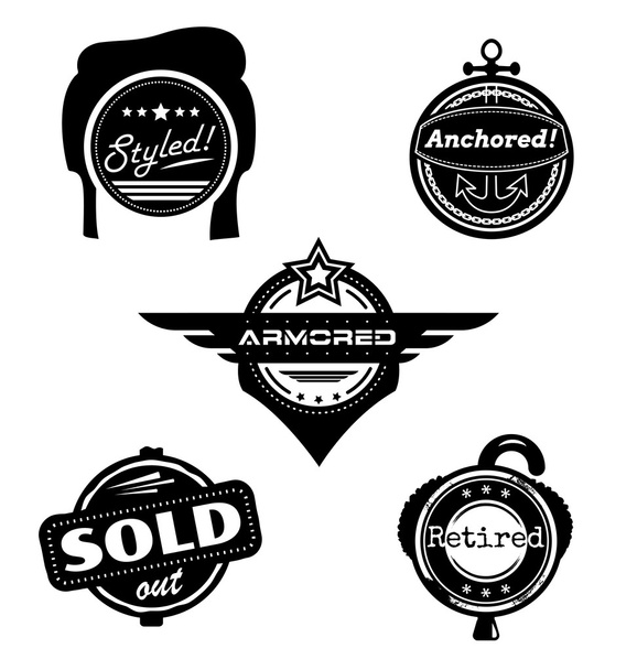 Themed vector badges - Vector, Image