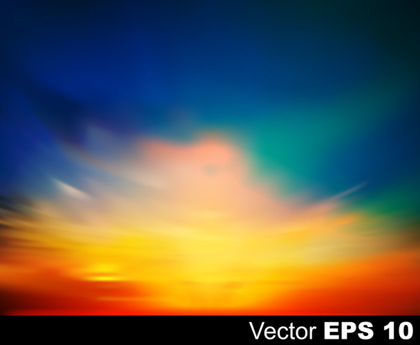 abstract nature sky background with sunrise - Vector, Image