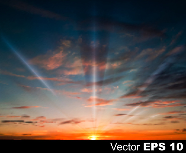 abstraktní pozadí oblohy s růžovými svítání - Vektor, obrázek