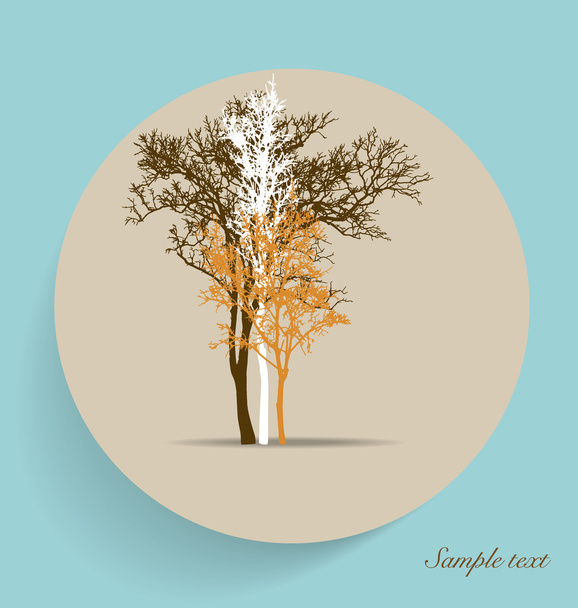 Abstract tree. Vector Illustration. - Vetor, Imagem