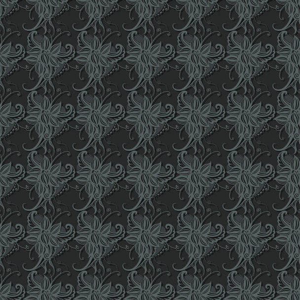 abstract dark pattern seamless background - Vector, imagen