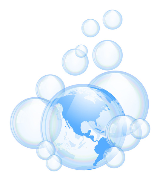 Bubbles background - Vetor, Imagem