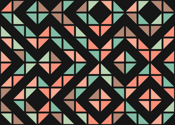 Patrón geométrico abstracto, ilustración de arte computacional generativo  - Vector, Imagen