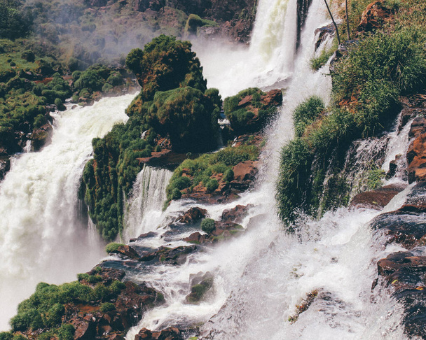 A beautiful view of Iguazu Falls, Misiones, Argentina - Zdjęcie, obraz