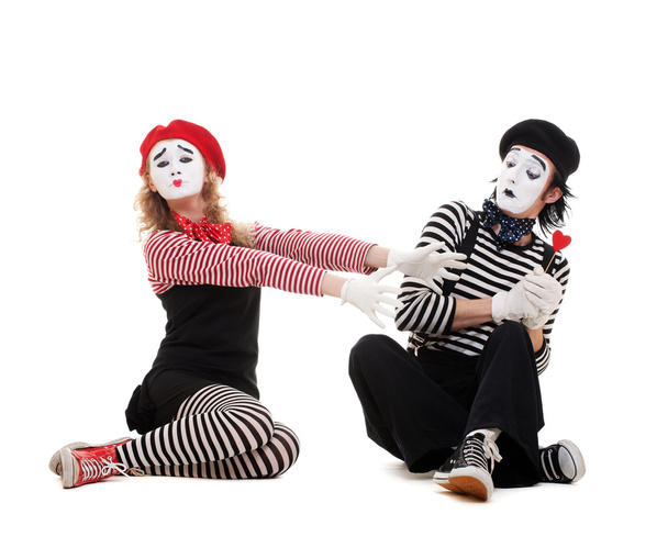 αστεία πορτρέτο του mimes - Φωτογραφία, εικόνα