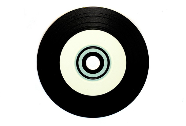 schwarze Vinyl-CD - Foto, Bild