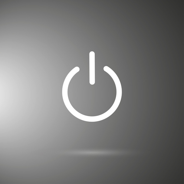 Button power icon - Vektor, kép