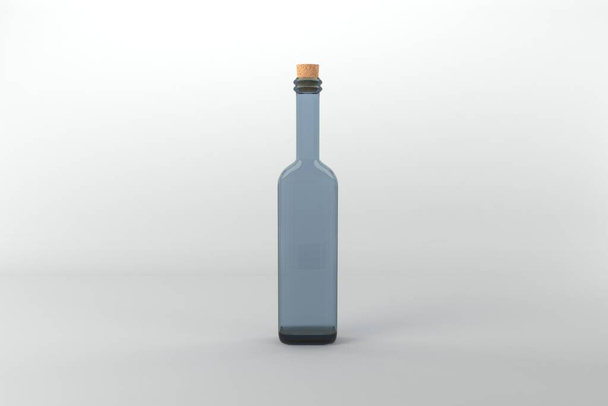 3D Rendered Bottles Mockup Template - Photo, image