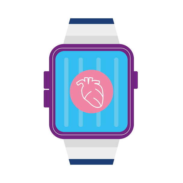 smartwatch health monitor - Vector, Image