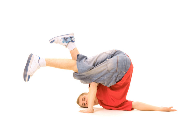 Breakdancer em pose estranha
 - Foto, Imagem