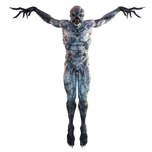 Человек-инопланетянин, 3D рендеринг, 3D иллюстрация - Фото, изображение