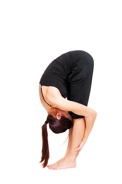 Woman doing stretch exercises - Foto, Imagem