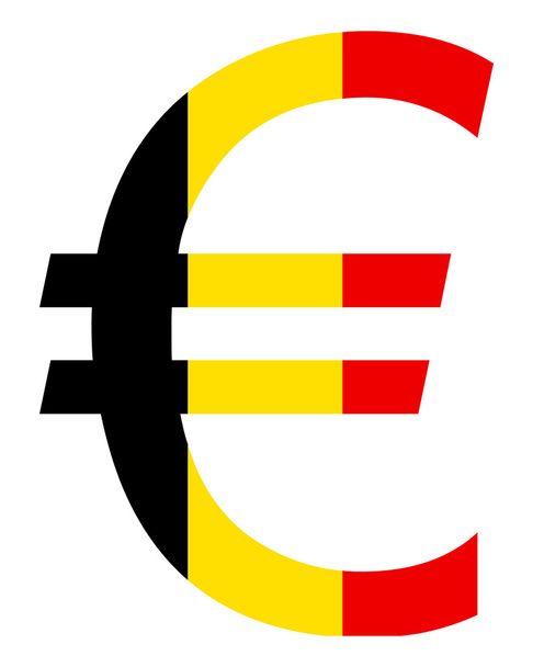 belga euro - Vektor, kép