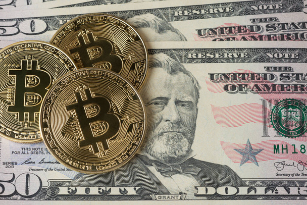 Bitcoin blockchain minería y criptomoneda - Foto, imagen