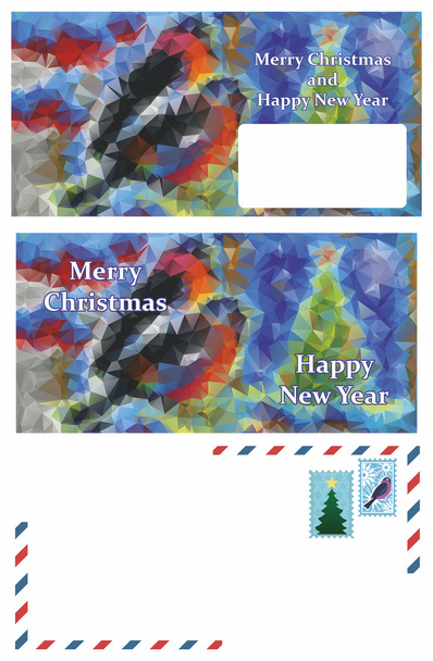 Conjunto de saludos Carta de Navidad
 - Foto, Imagen