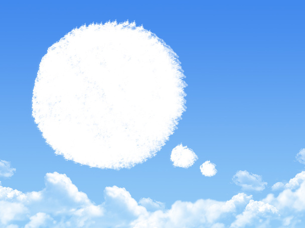 burbujas de voz forma de nube
 - Foto, imagen